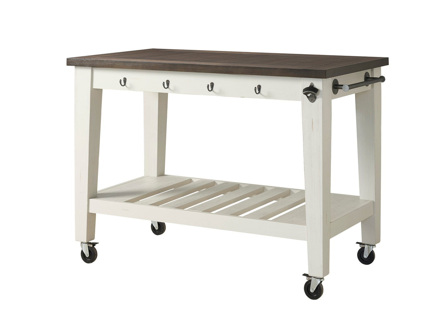 Cayla Two Tone Kitchen Cart