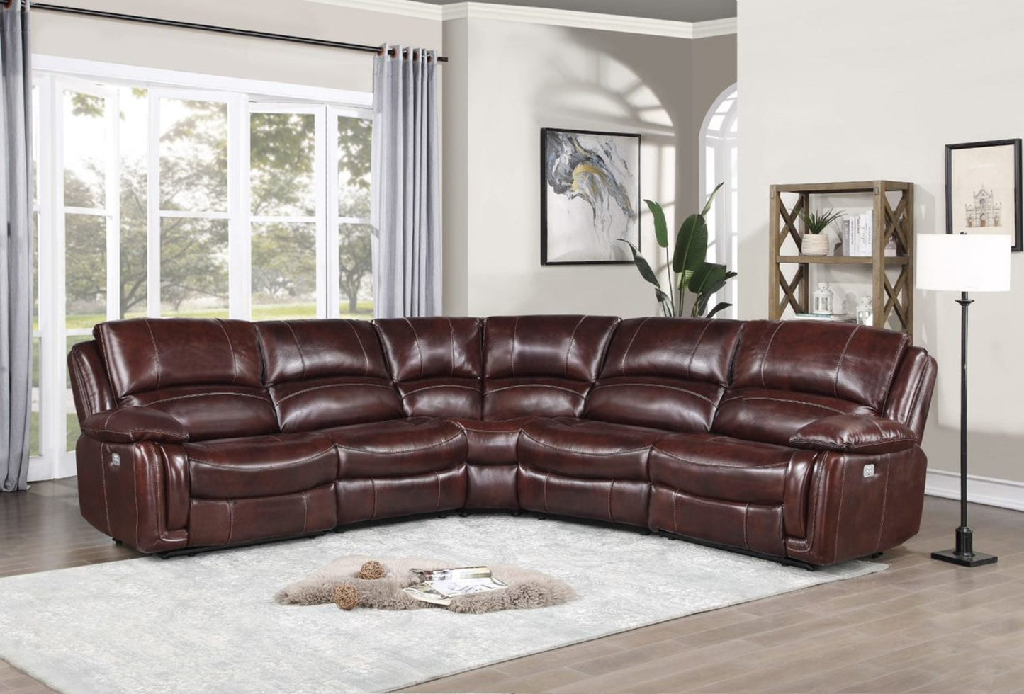 Denver Brown 5PC Sectional