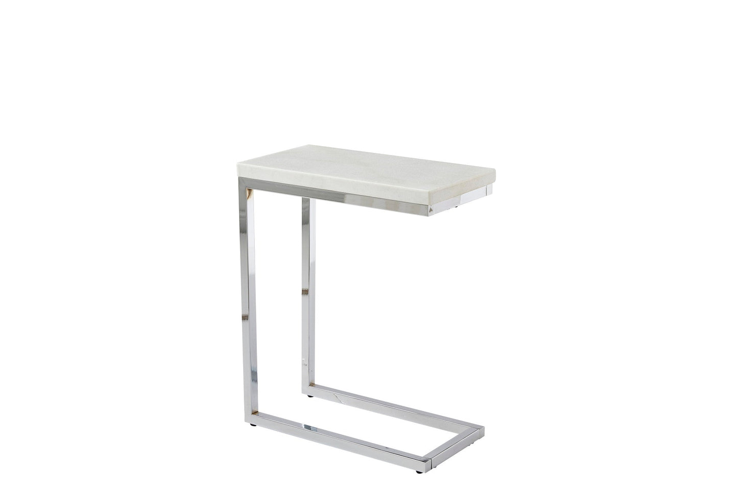 Echo White Marble Top Chairside