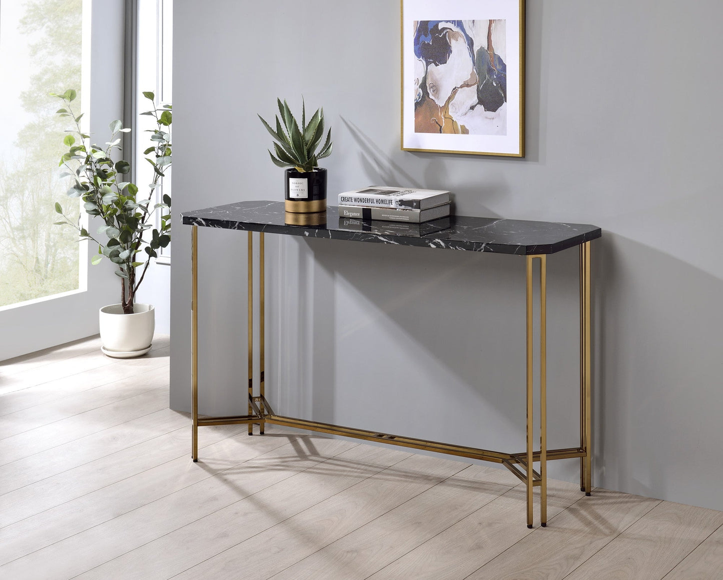 Daxton Faux Marble Top Sofa