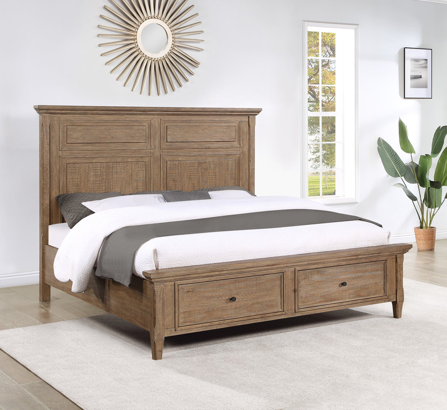 Riverdale Driftwood Storage Queen Bed