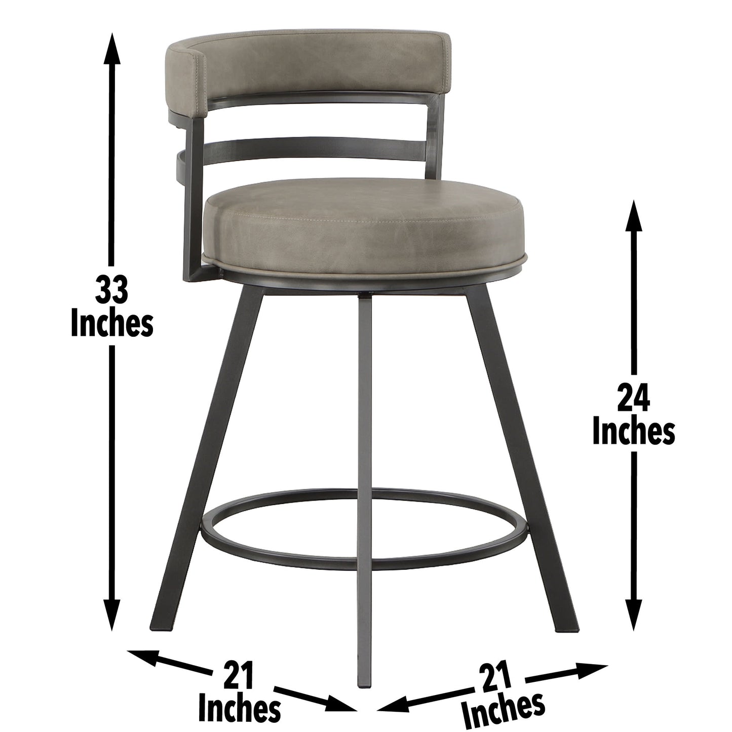 Gene Swivel Counter Stool