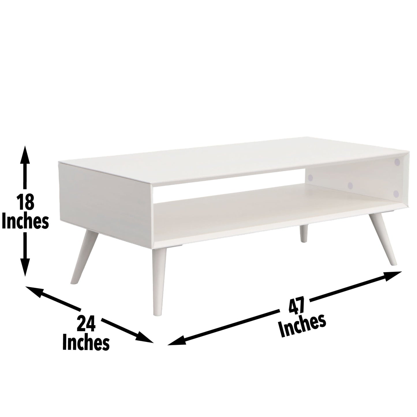 Elin White Occasional 3pc Flat Pack