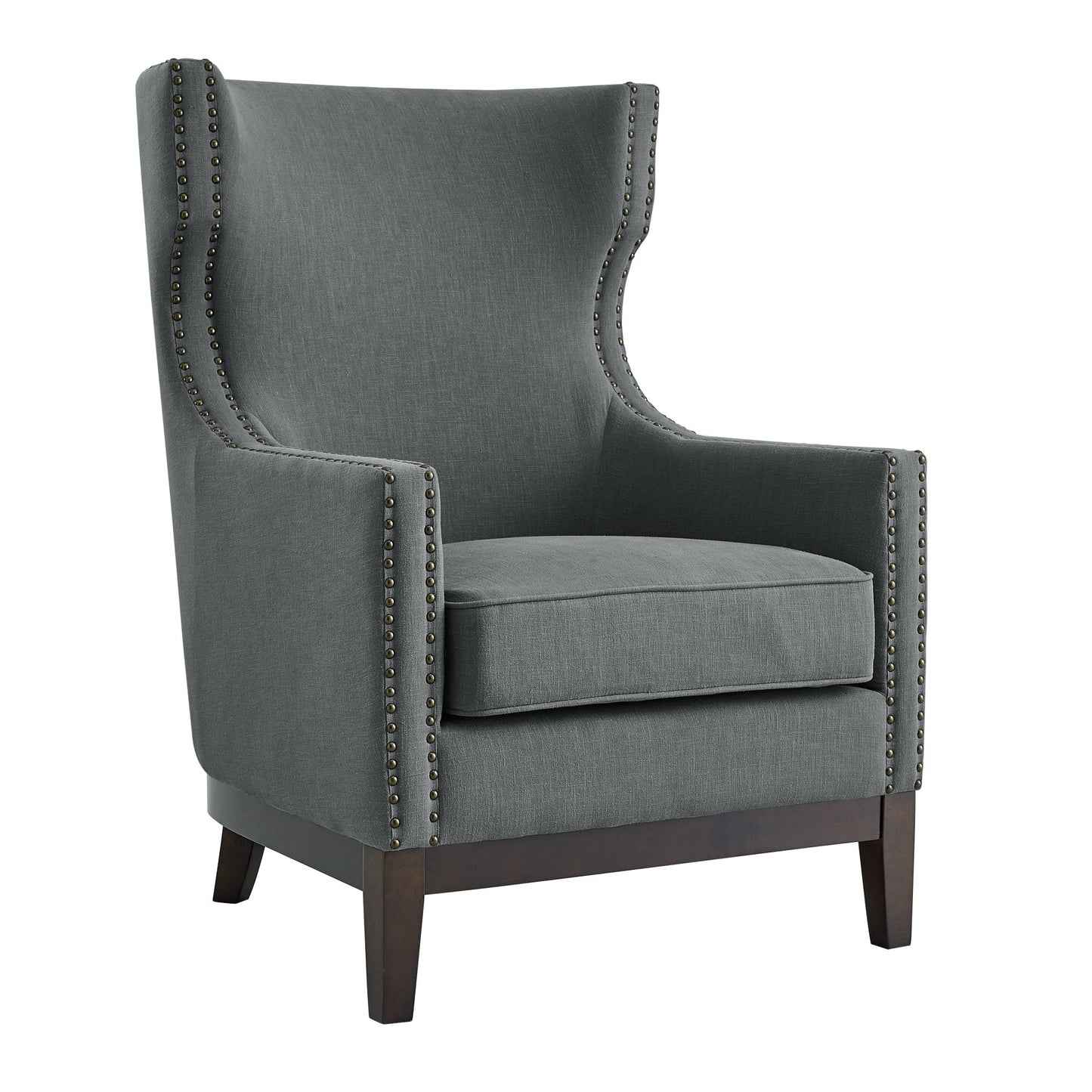 Roswell Linen Accent Chair w/