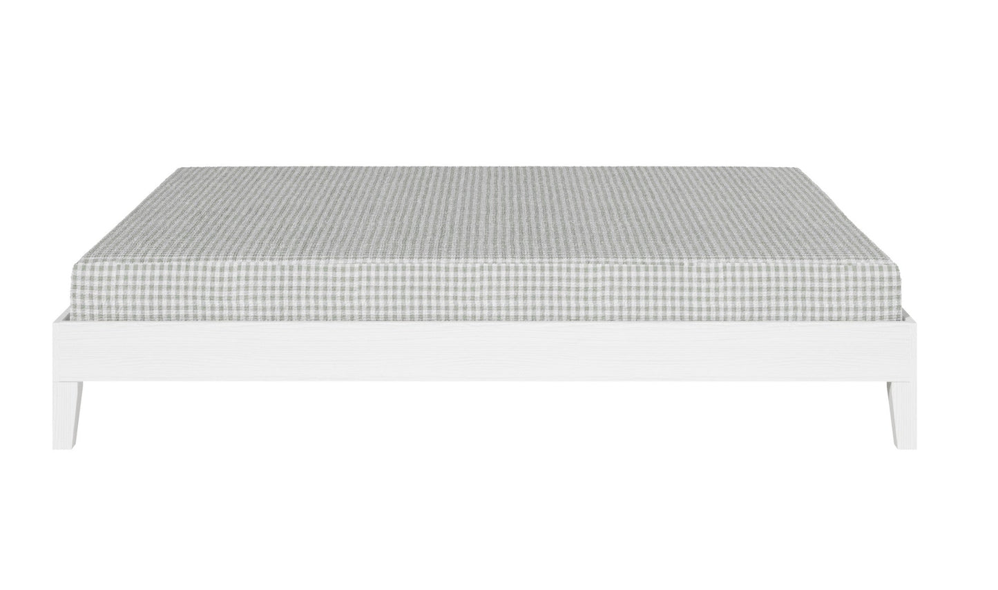 Nix Queen Platform Bed White
