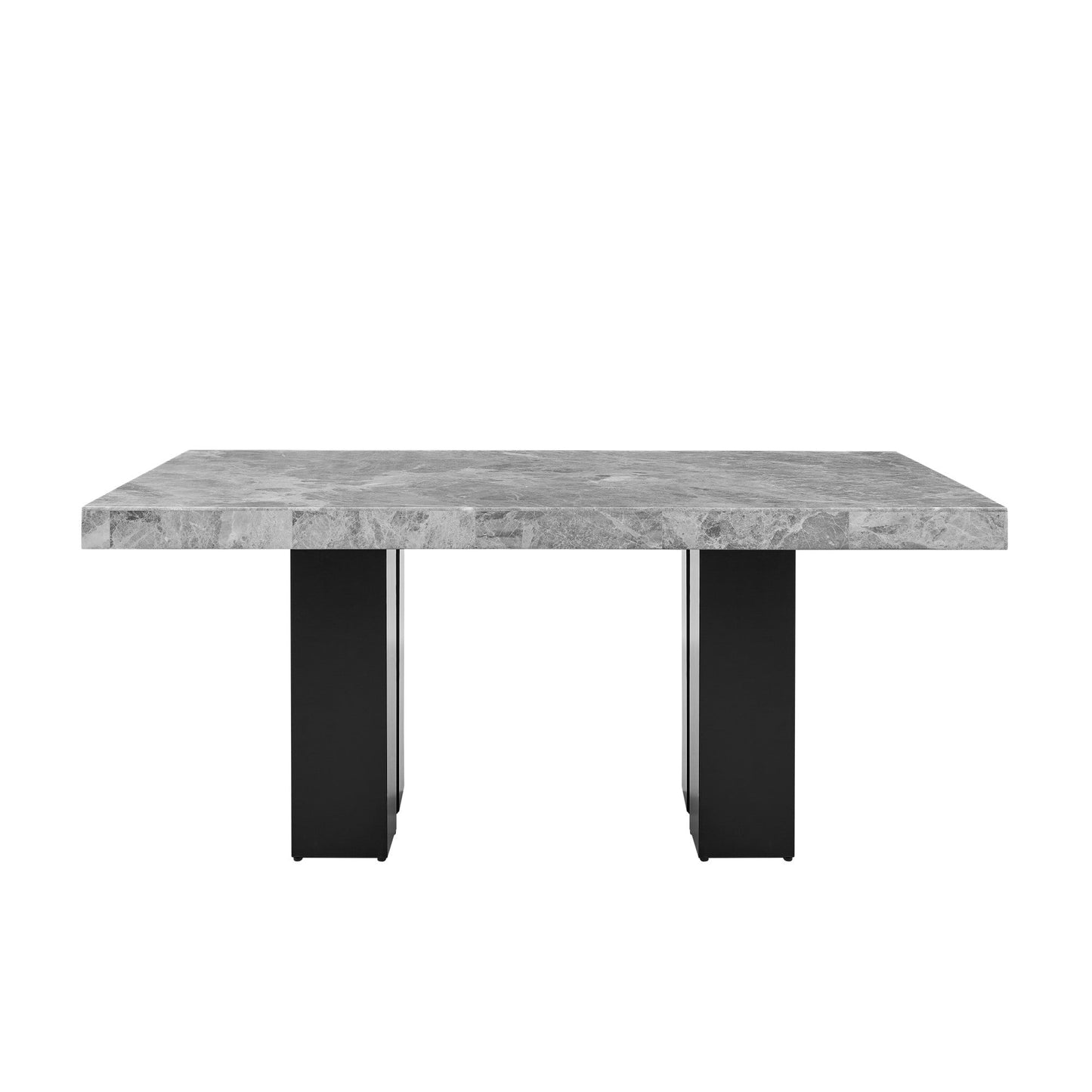 Camila Rectangle Gray MarbleTop