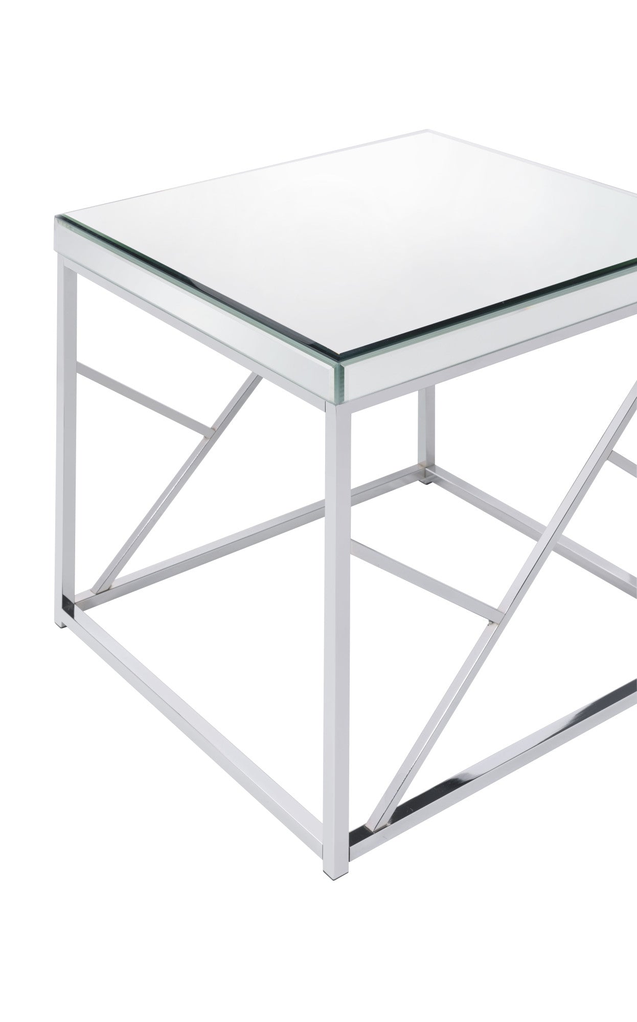 Evelyn Mirror Top End Table