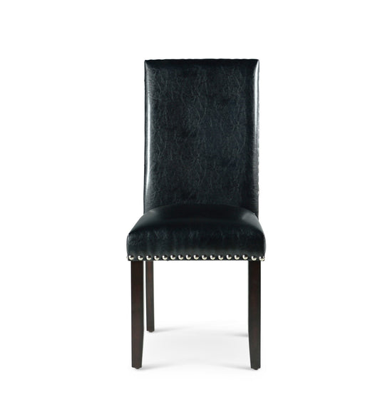 Westby Black PU Side Chair w/