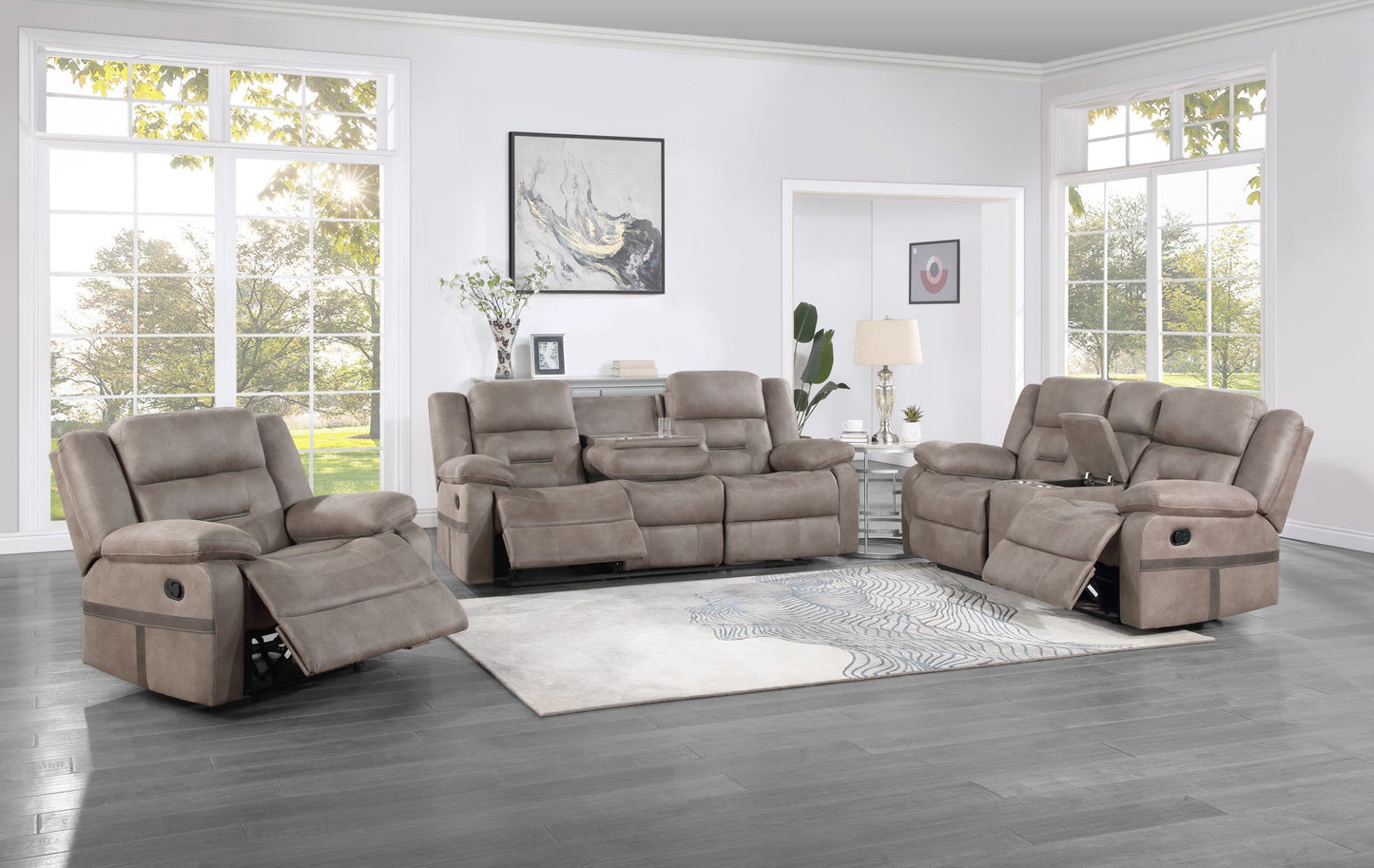 Abilene Tan 3pc Upholstery Set