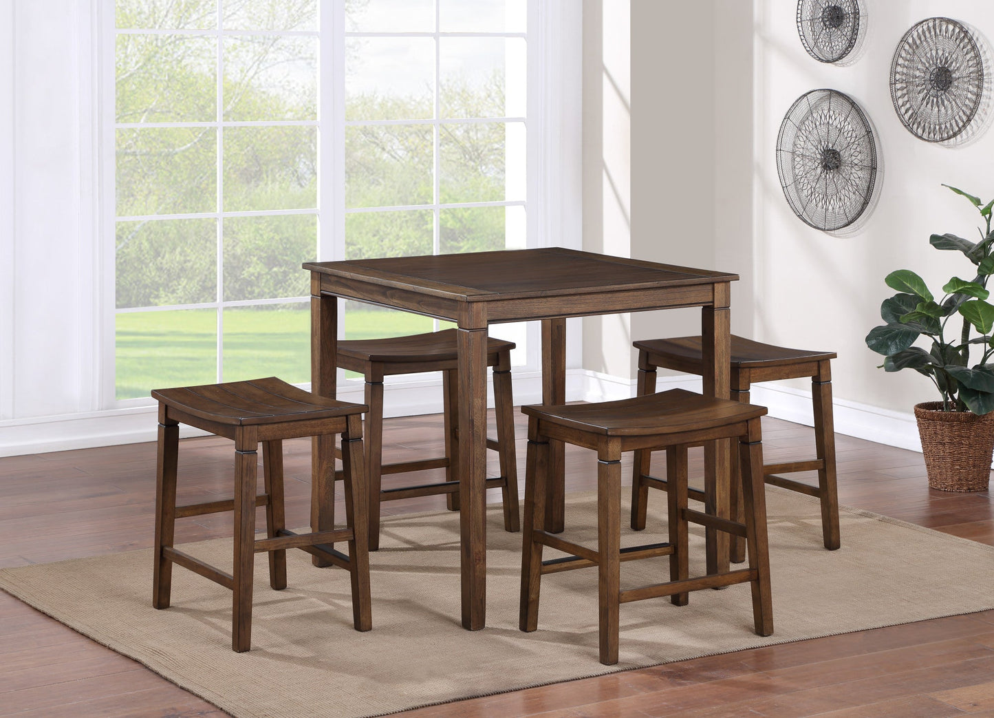 Westlake Brown 5pc Counter Set