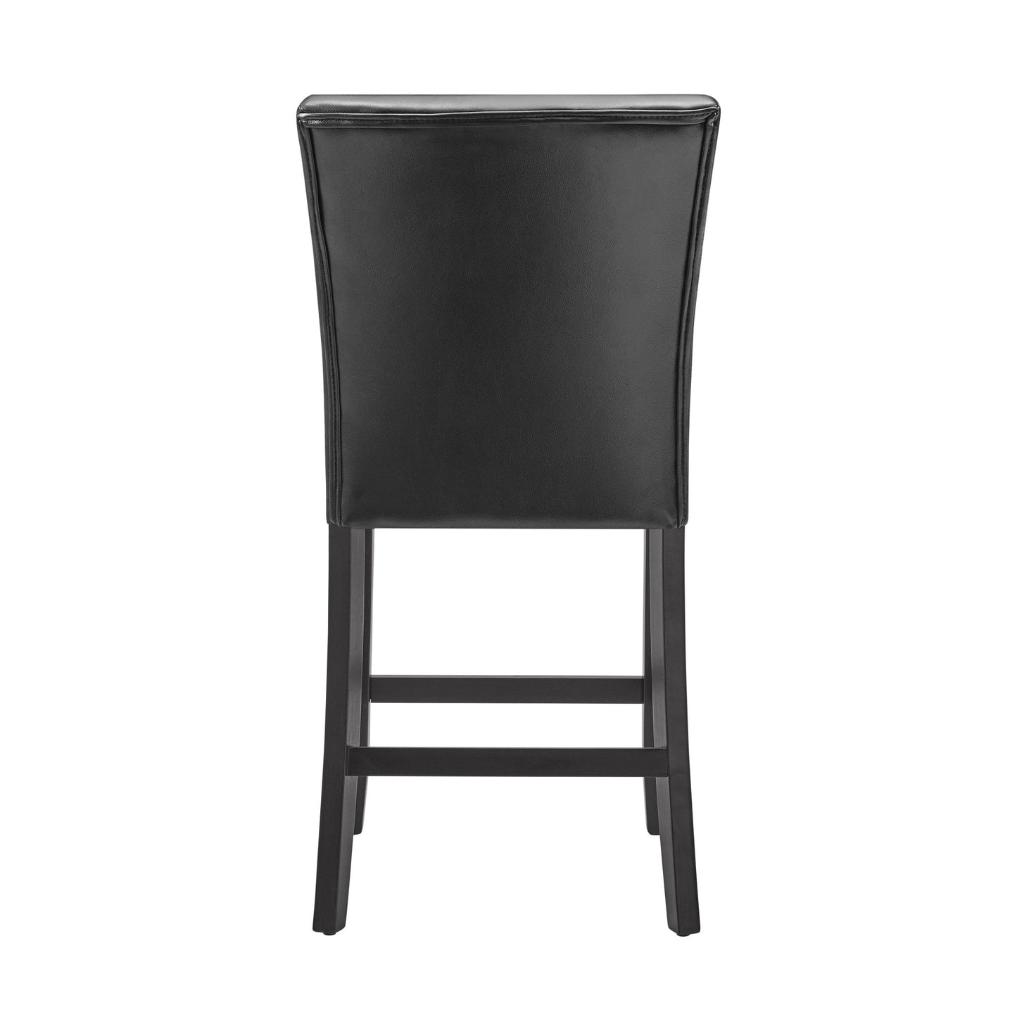 Carrara Black PU Counter Chair