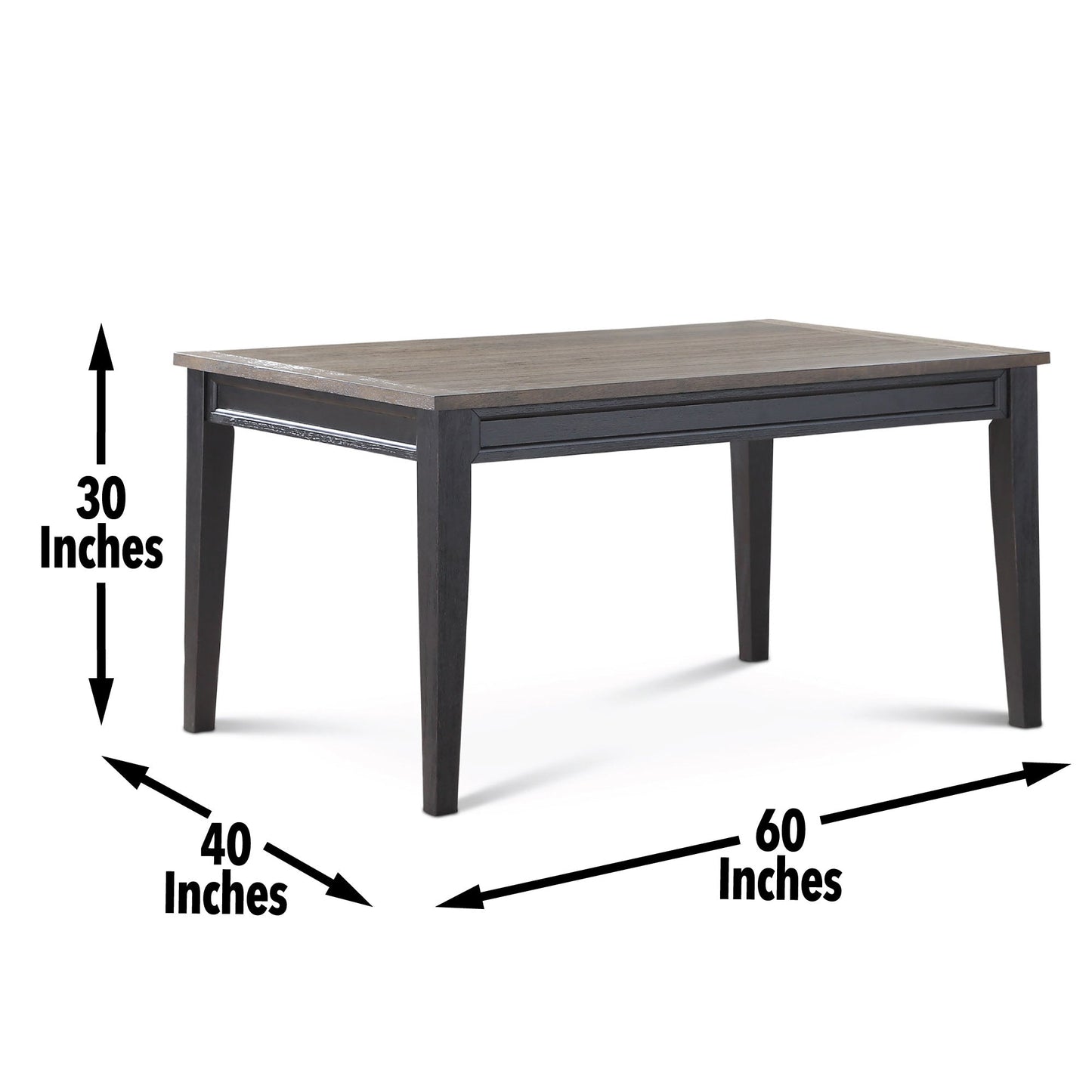 Raven Noir 6pc Dining Set