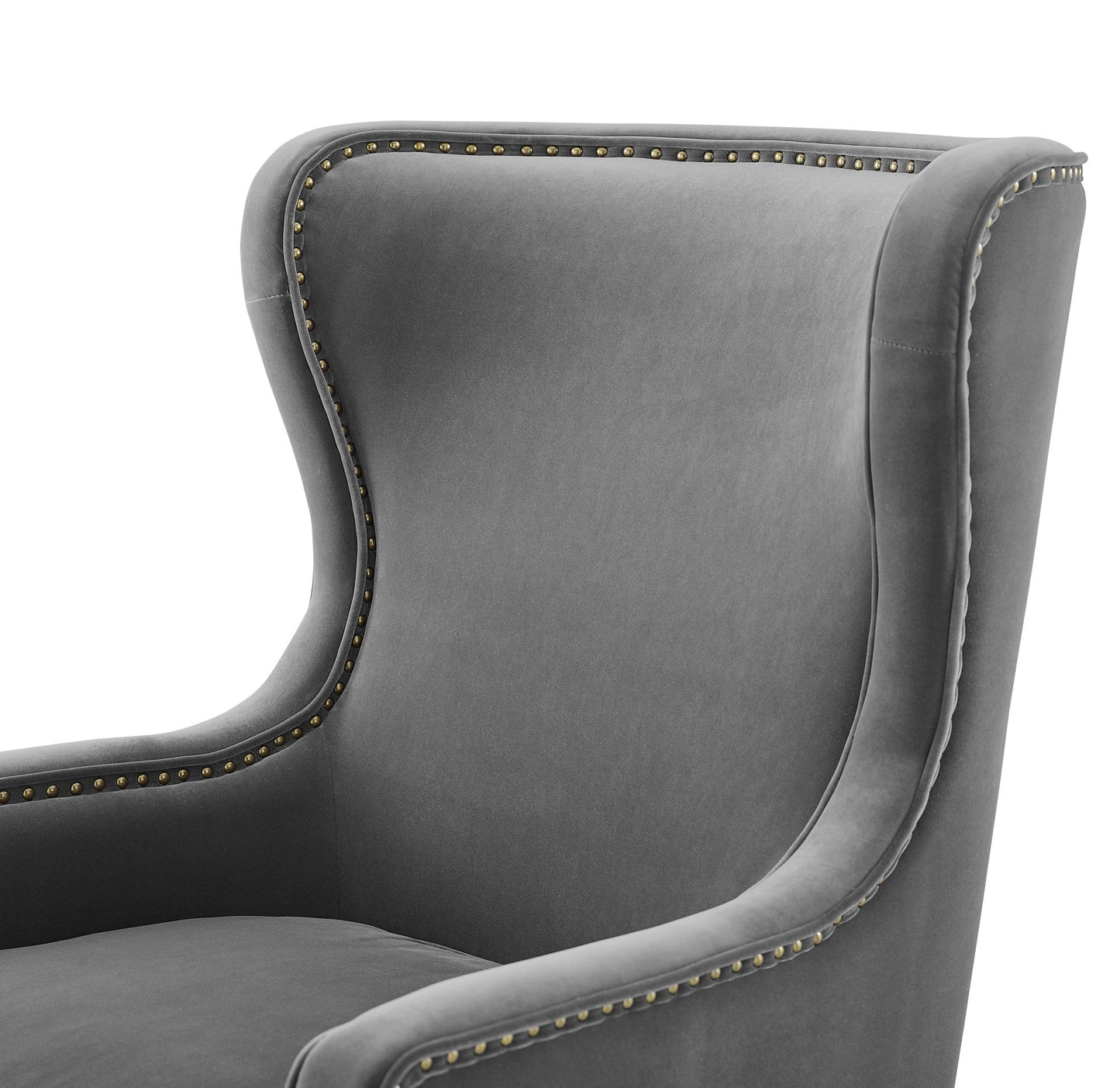 Rosco Velvet Accent Chair w/