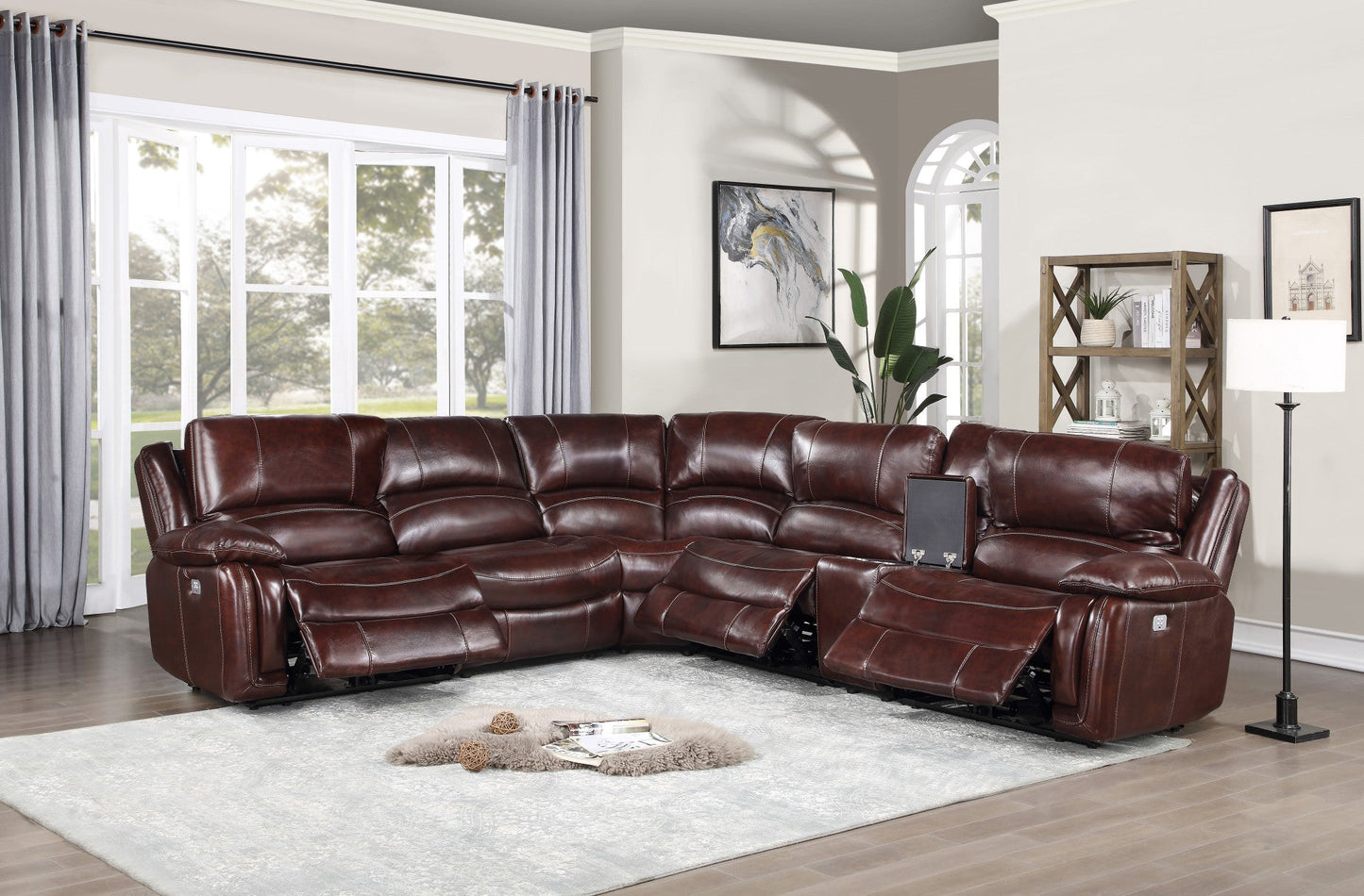 Denver Brown 6PC Sectional