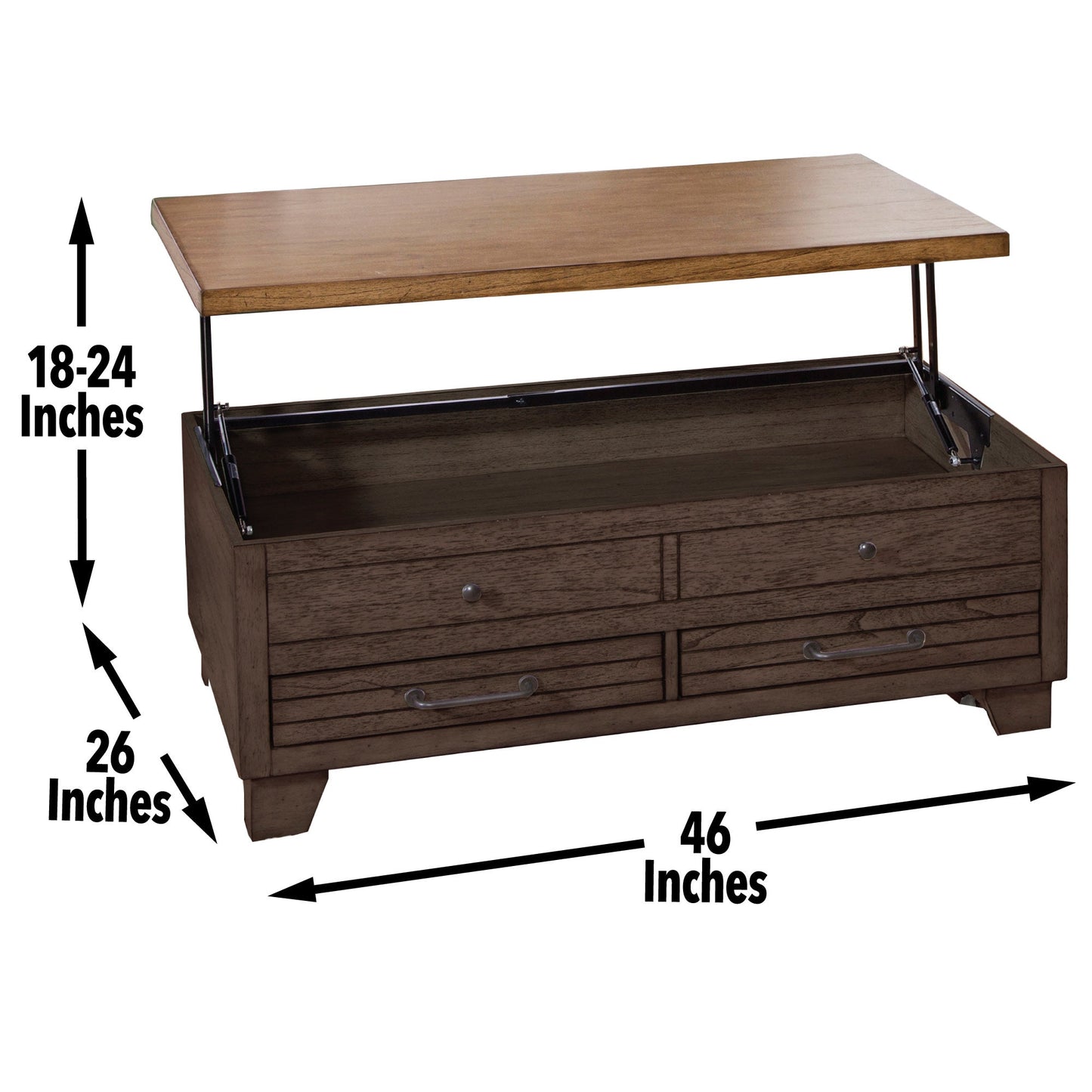 Bear Creek Brown Lift Top W/
