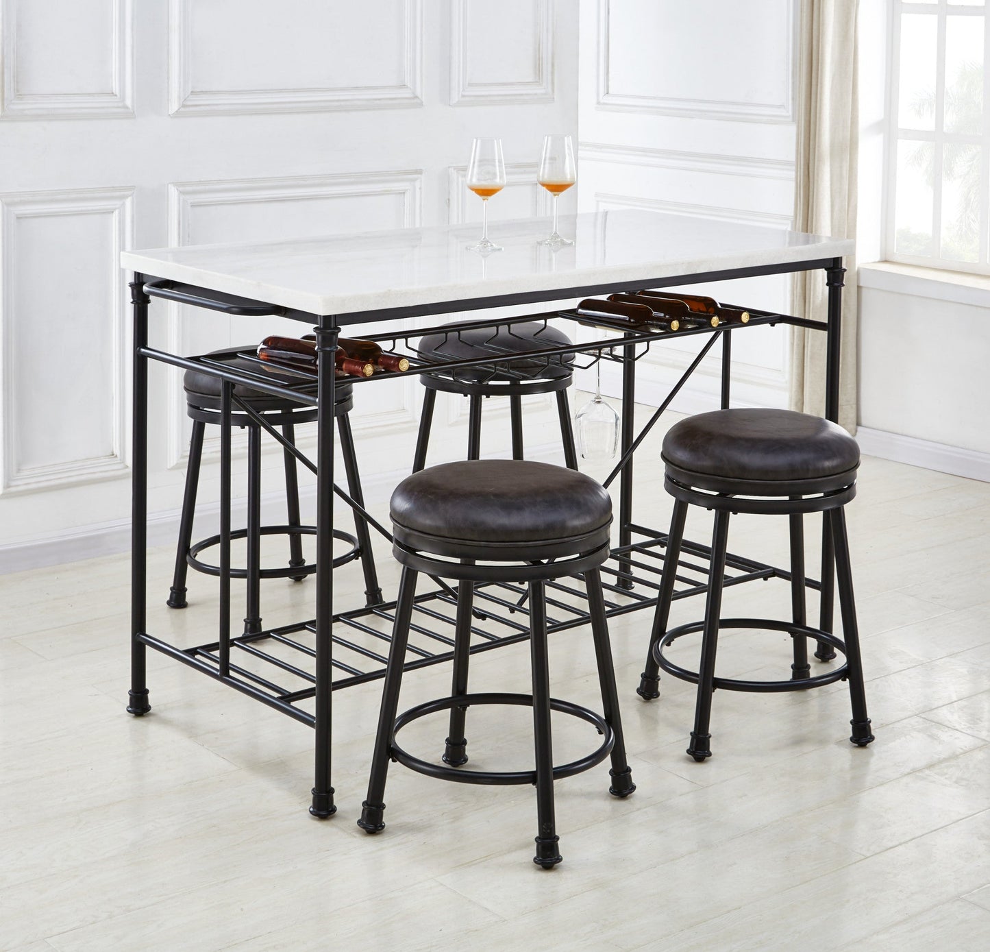 Claire White Marble Top Counter