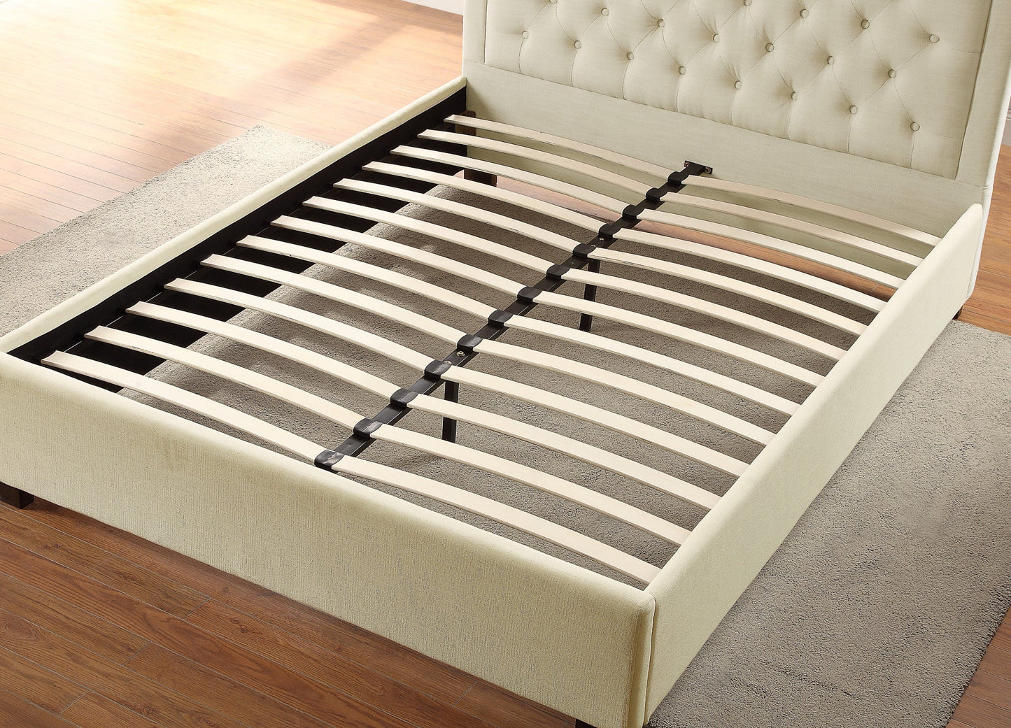 Isadora Queen Sand Upholstered
