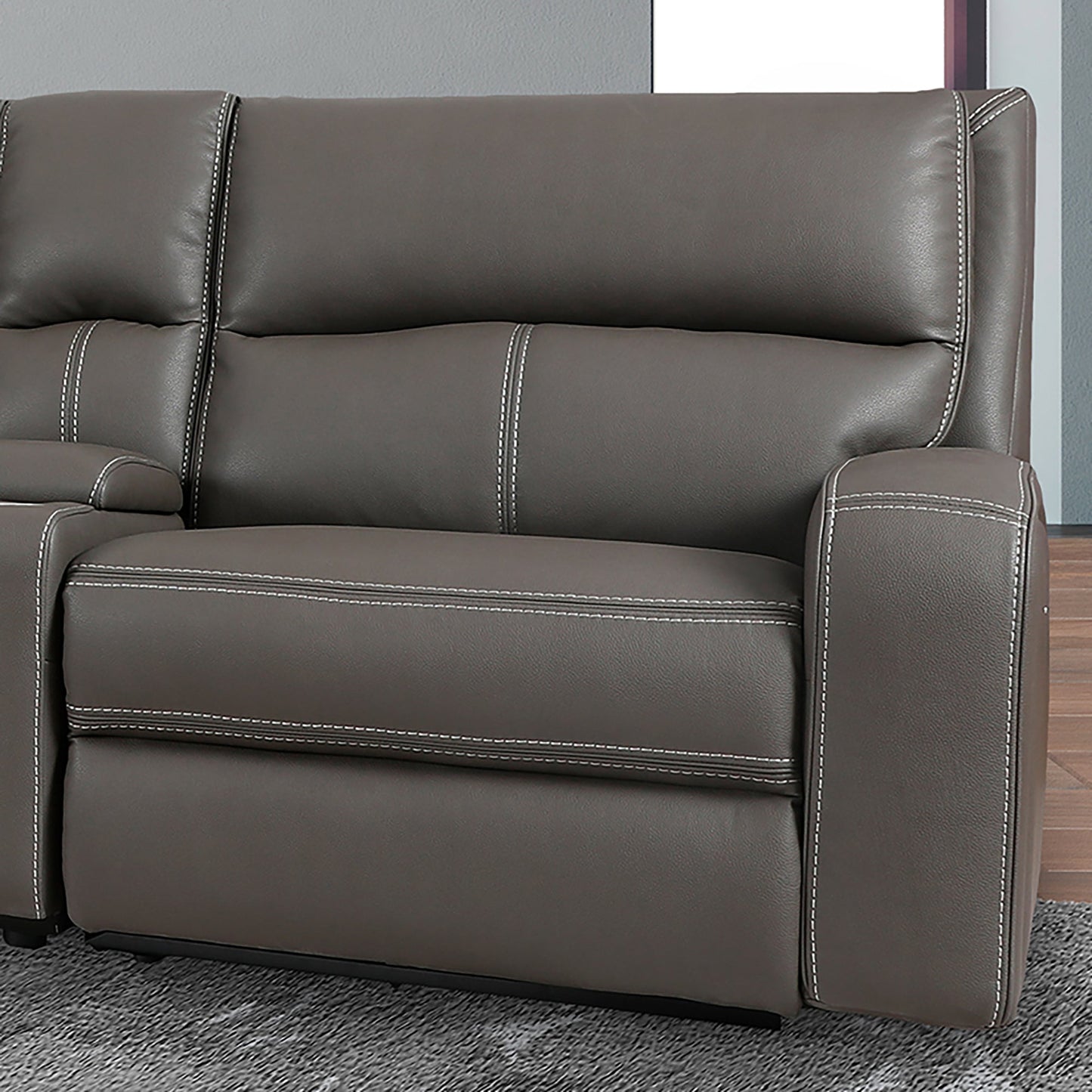 Polaris Haze Zero Gravity Sectional Power Sectional Right Arm Facing Recliner