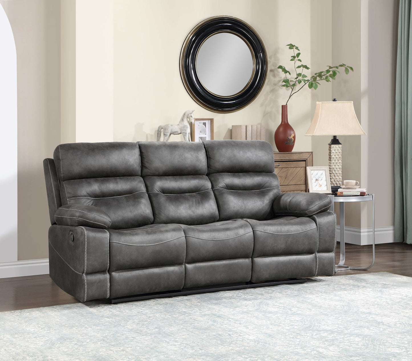 Rudger Gray Manual Motion Sofa