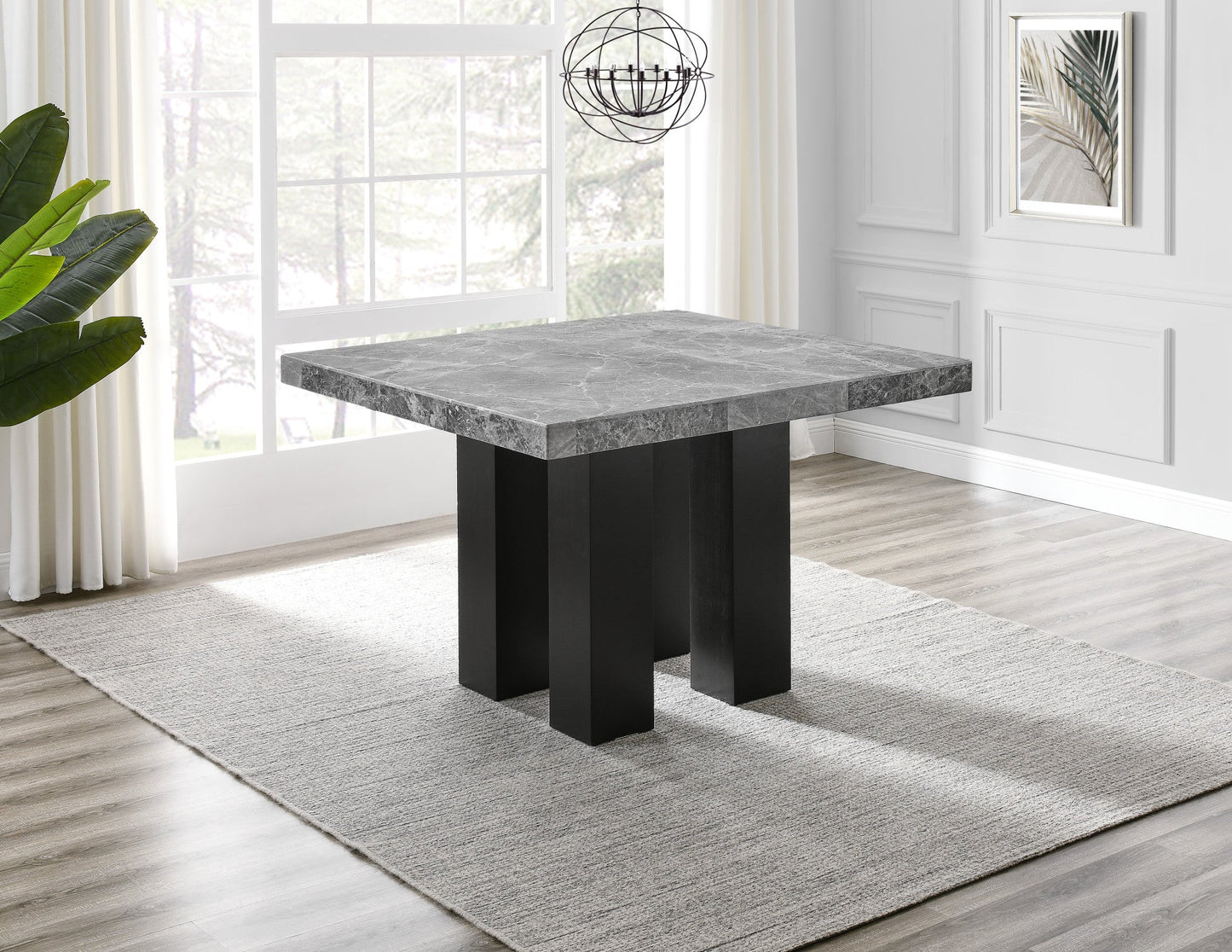 Camila Square Gray Marble Top