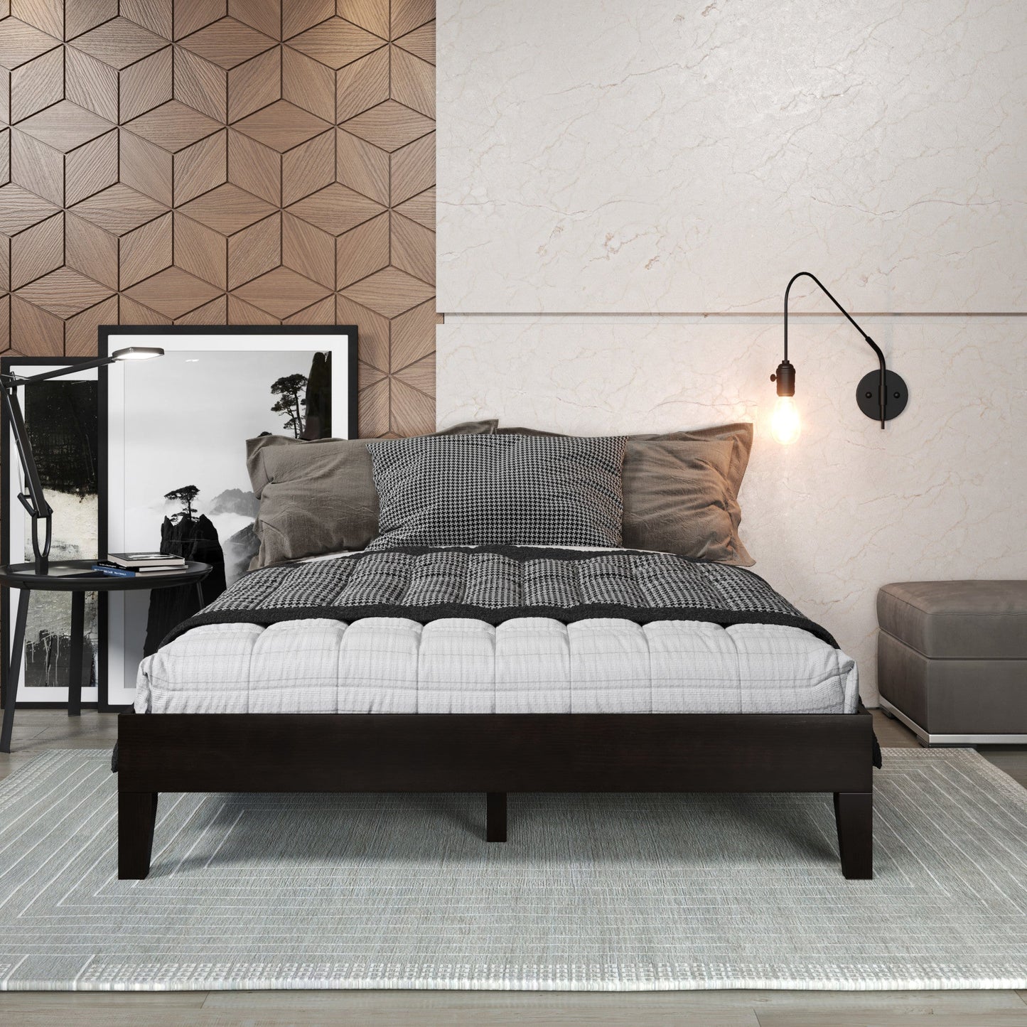 Nix Full Platform Bed Black