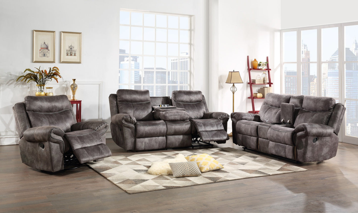 Nashville Recliner Sofa Grey w/