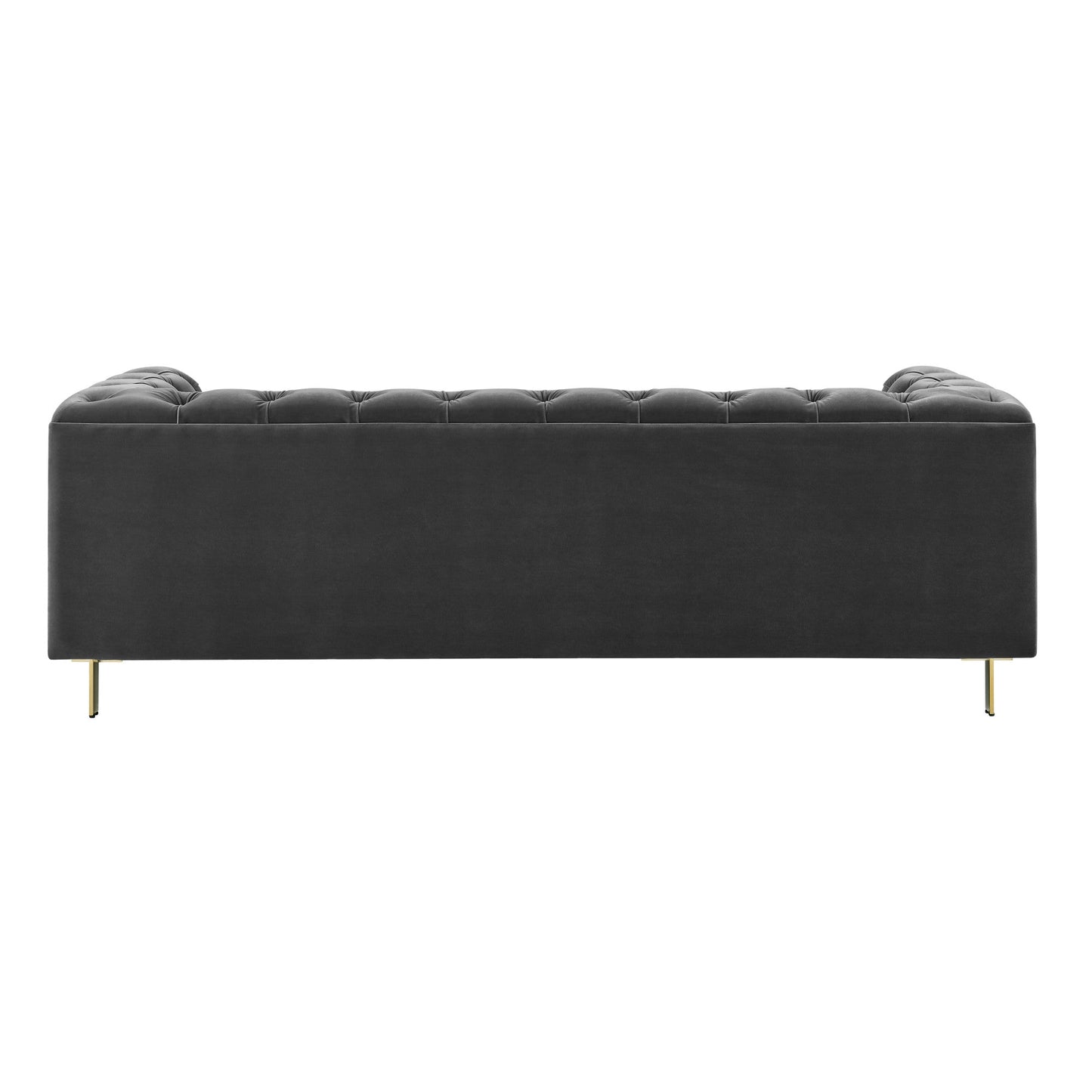 Charlene Gray Velvet Sofa Love