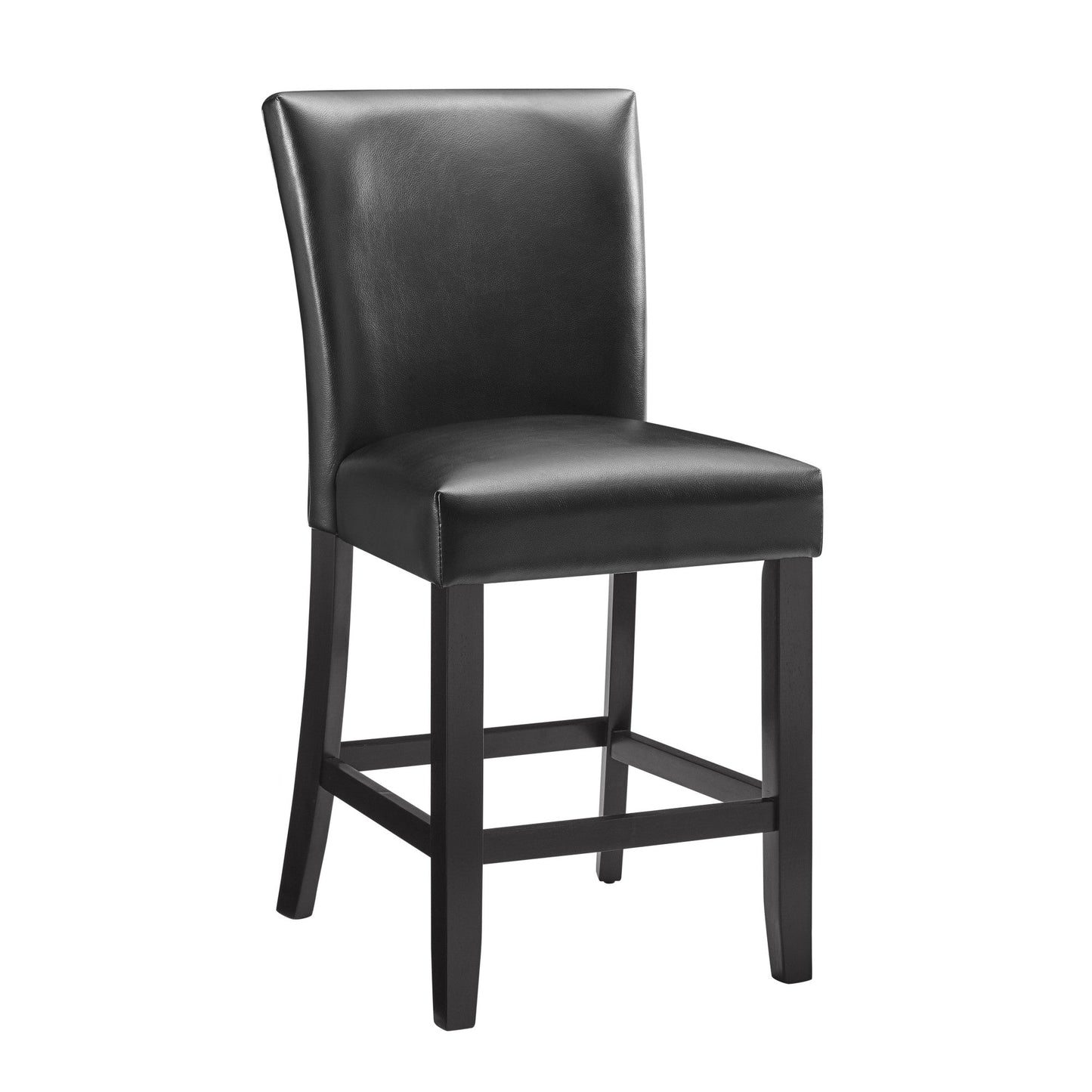 Carrara Black PU Counter Chair