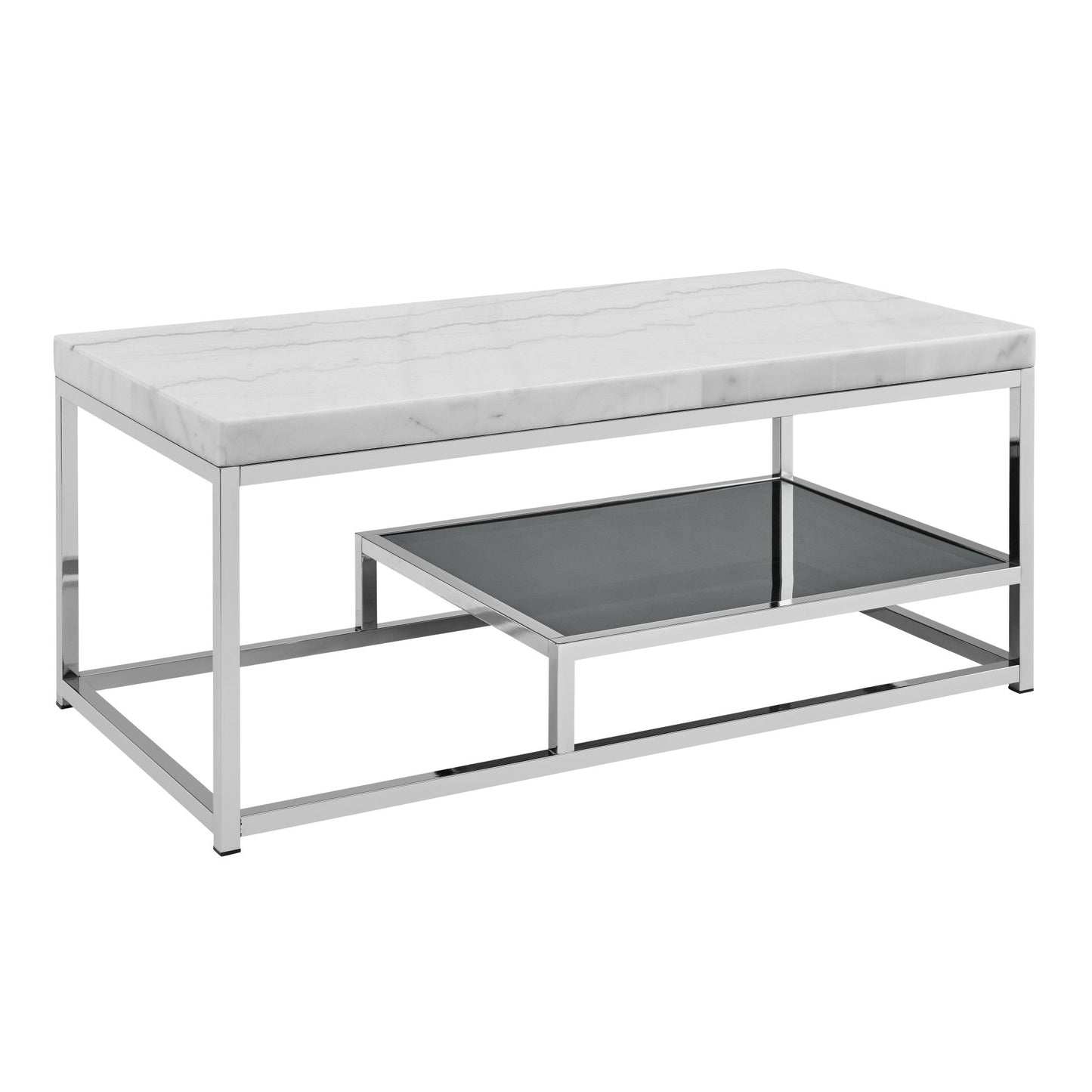 Aston White Marble Top Cocktail Table
