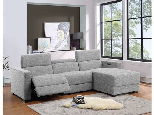 ZARA PUMICE LAF DUAL POWER LOVESEAT (Closeout)
