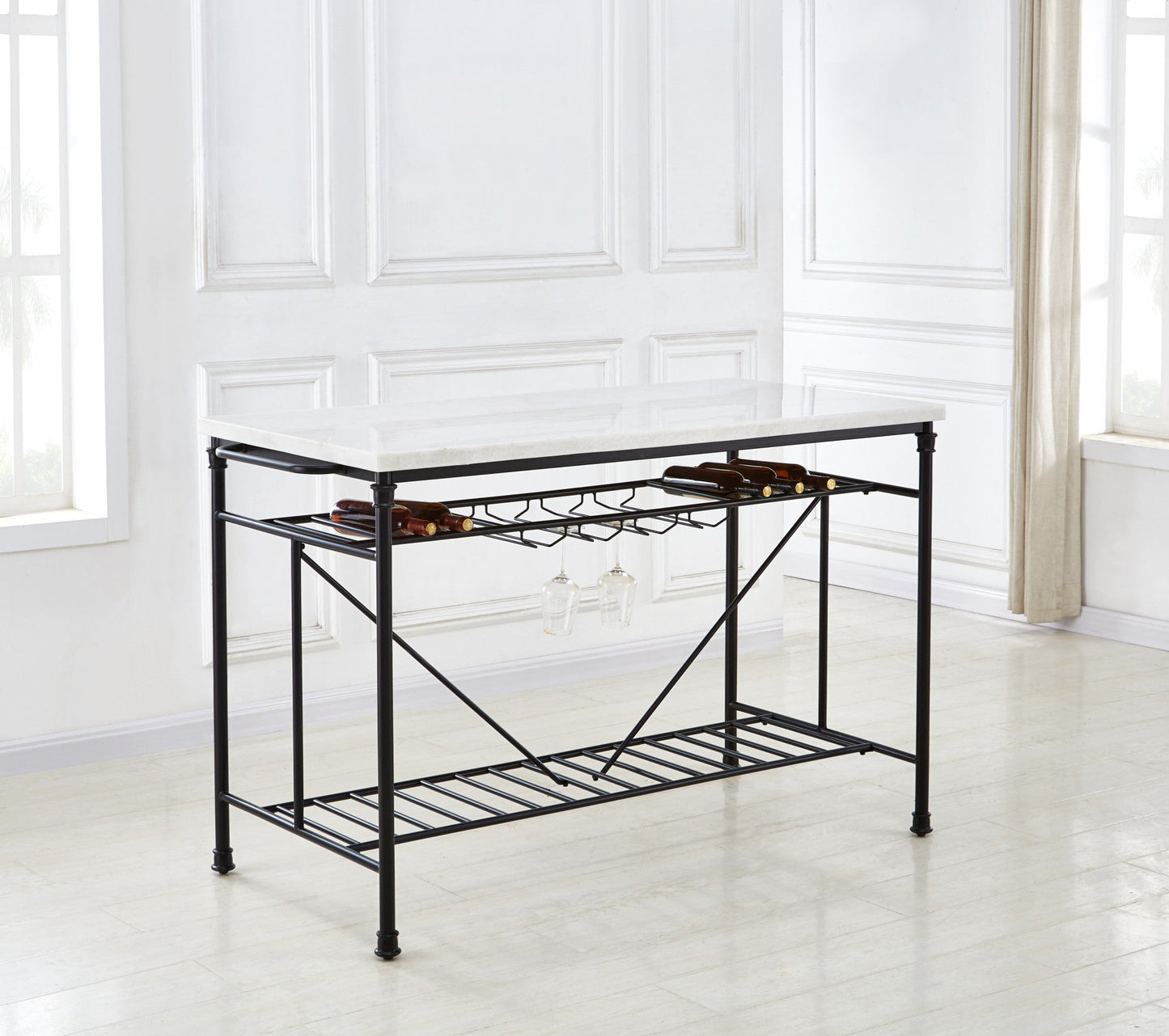 Claire White Marble Top Counter