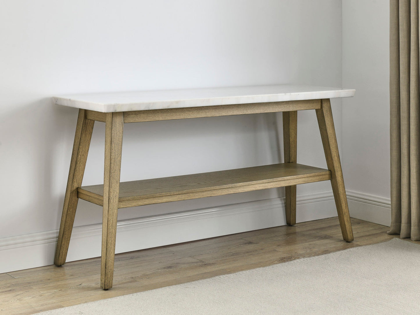 Vida White Marble Top Sofa Table
